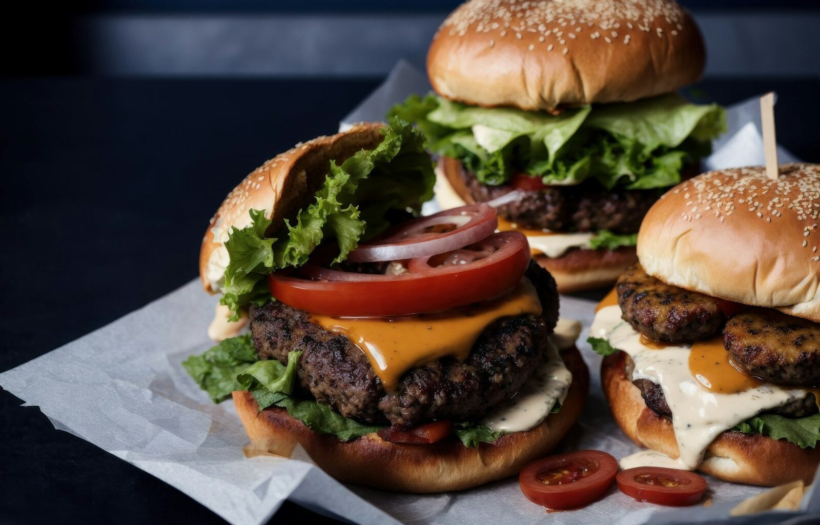 Plantaardige burgerpatties op bakpapier naast een schaaltje peulvruchten