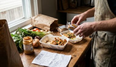 Keukentafel met een half opgegeten bord linzen, een openliggend kookboek en een koud geworden kop thee